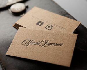 In Name Card Giấy Kraft 280GSM