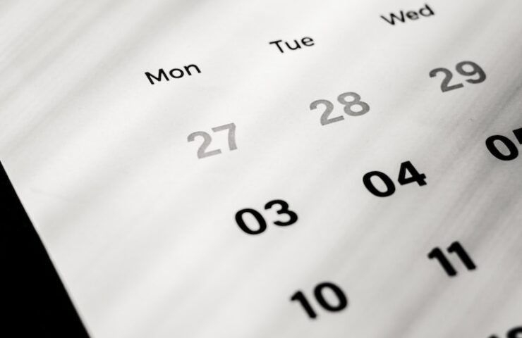 a calendar with the word jan on it