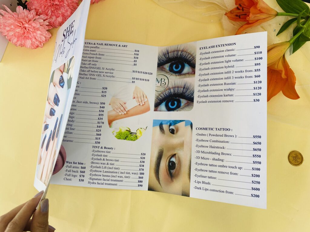 In Tờ Rơi 3 In Tờ Rơi A4, A5, Tờ Gấp 3 Cho Spa, Nhà Hàng, Doanh Nghiệp