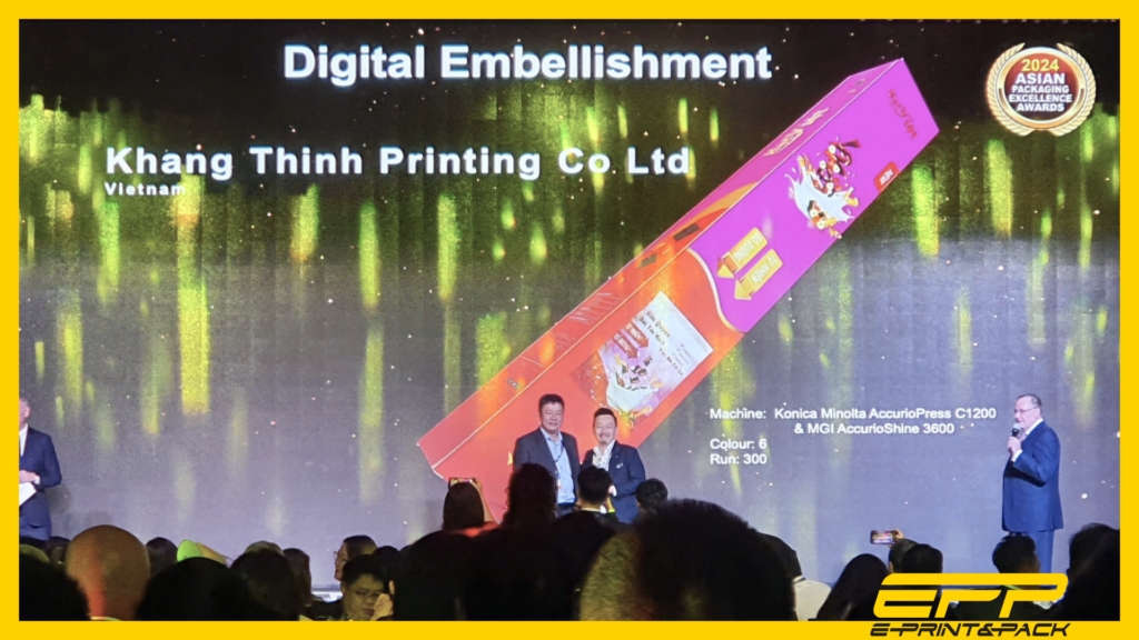 Công ty TNHH In Khang Thịnh đạt giải Vàng hạng mục Digital Embellishments